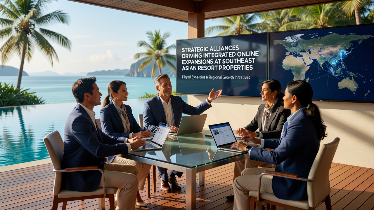 Integrated online platforms connecting Southeast Asian resorts with digital gaming services