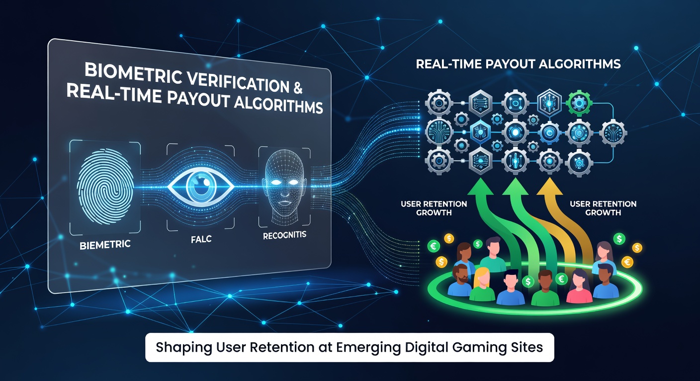Biometric verification interface on a digital gaming platform showing facial recognition and real-time payout confirmation