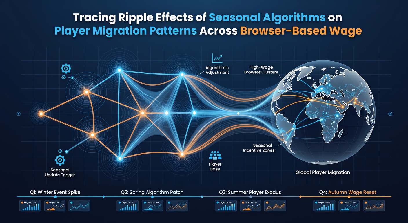 Diagram showing data flows and player migration between browser wagering platforms during seasonal updates